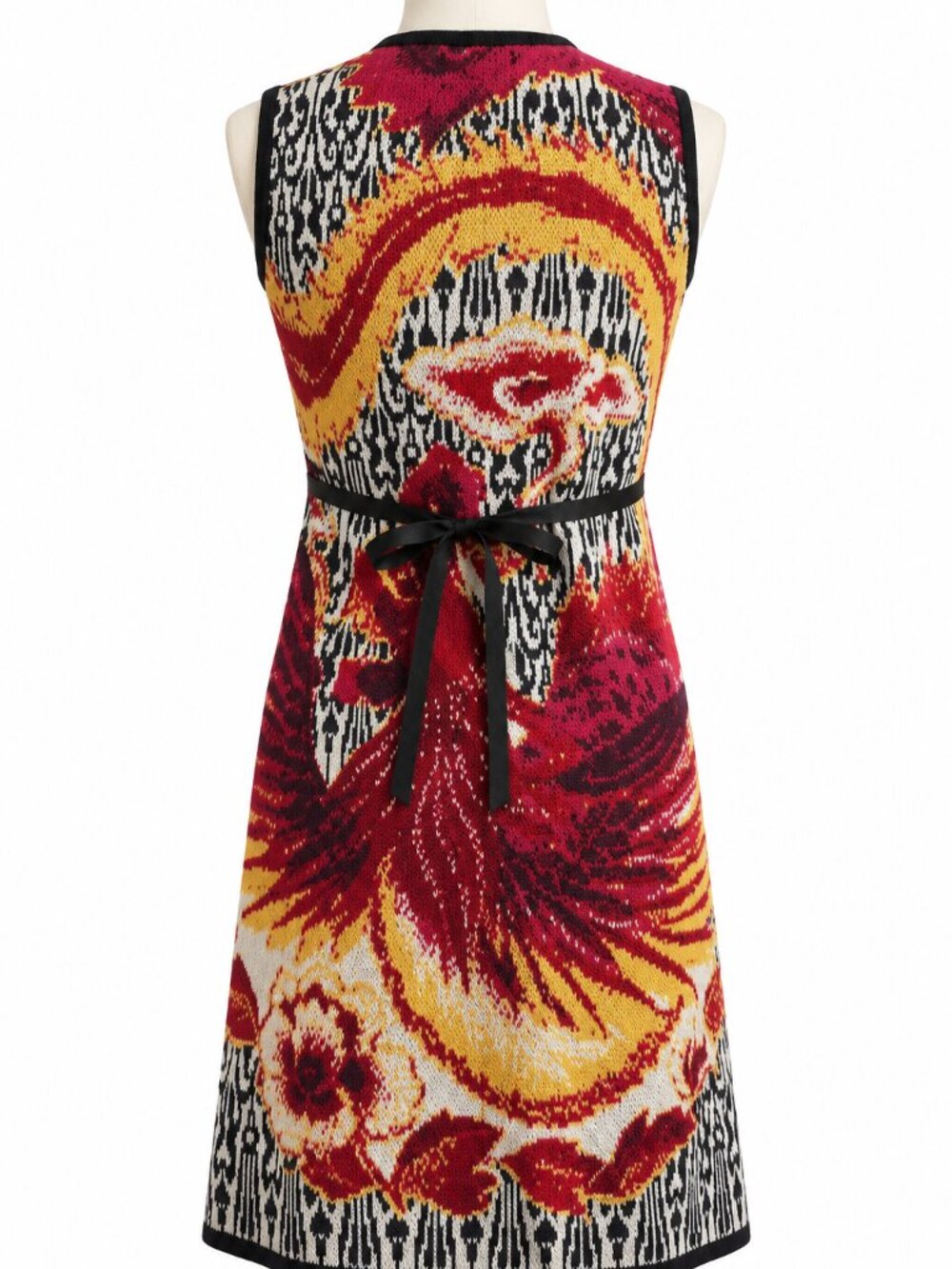 CECILIA PRADO Vintage Phoenix Bird Knit Dress S RARE Anthropologie Art